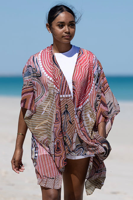 Leaving Footprints Chiffon Shawl