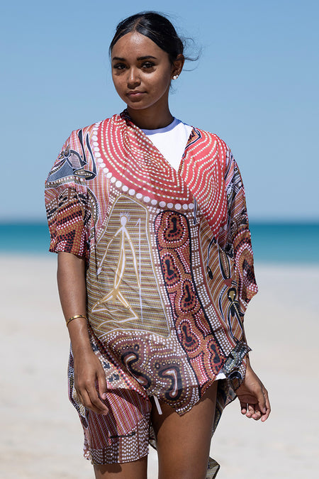 Leaving Footprints Chiffon Shawl