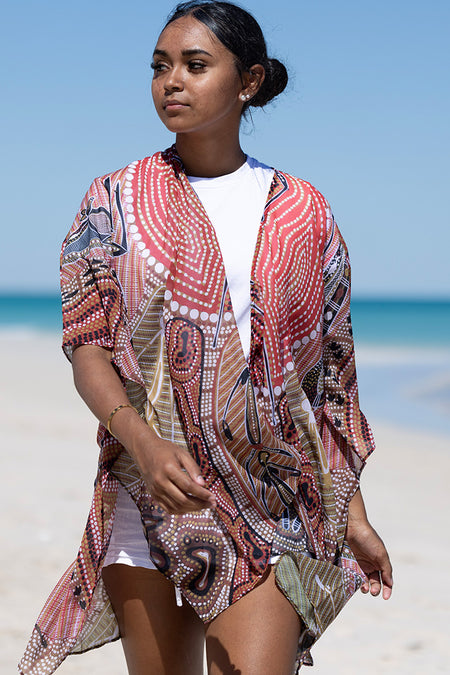 Leaving Footprints Chiffon Shawl