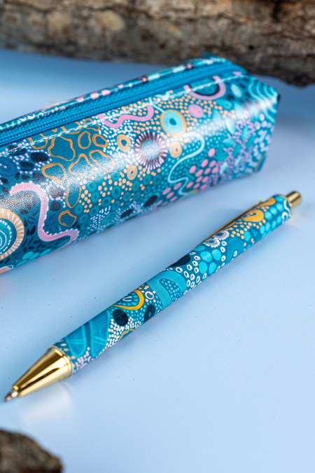 Moorditj Koorliny (Strong Journey) NAIDOC 2026 Small Rectangular Pencil Case with Steel Pen