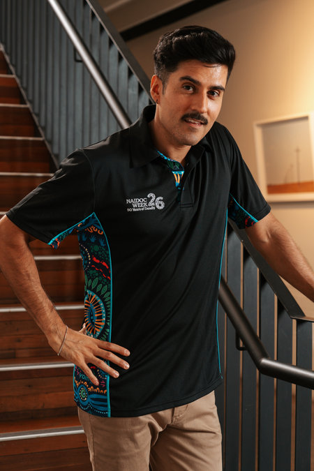 (Bulk) An Abundance Of Culture NAIDOC 2026 Bamboo (Simpson) Unisex Polo Shirt