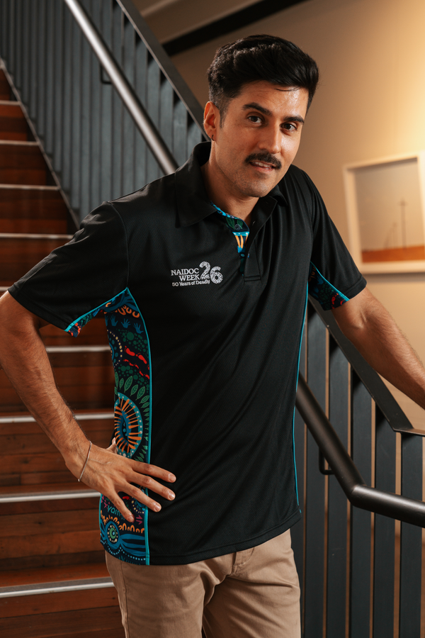 (Bulk) An Abundance Of Culture NAIDOC 2026 Bamboo (Simpson) Unisex Polo Shirt