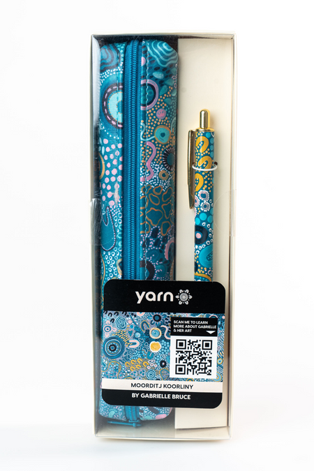 Moorditj Koorliny (Strong Journey) NAIDOC 2026 Small Rectangular Pencil Case with Steel Pen