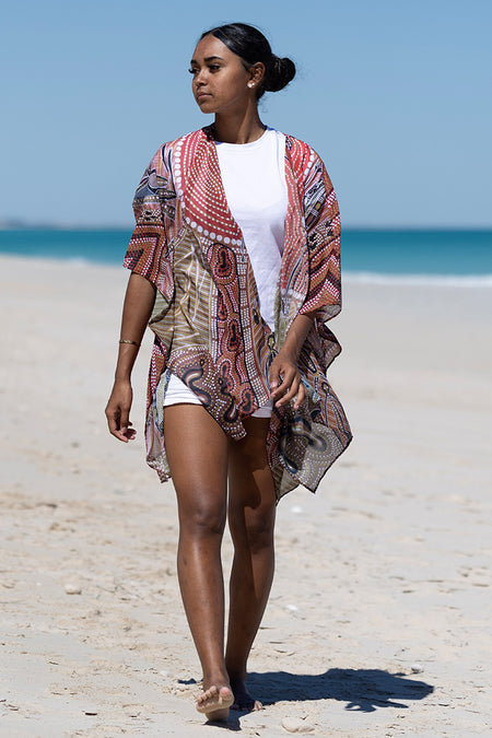 Leaving Footprints Chiffon Shawl