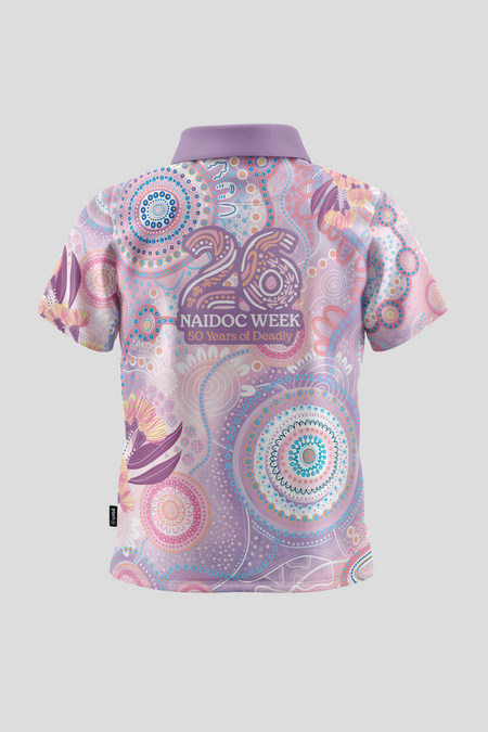 Paths That Brought Us Here NAIDOC 2026 Kids Polo Shirt