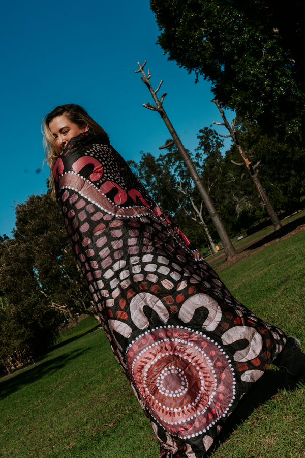 Gathering On Country Outdoor Puff Blanket