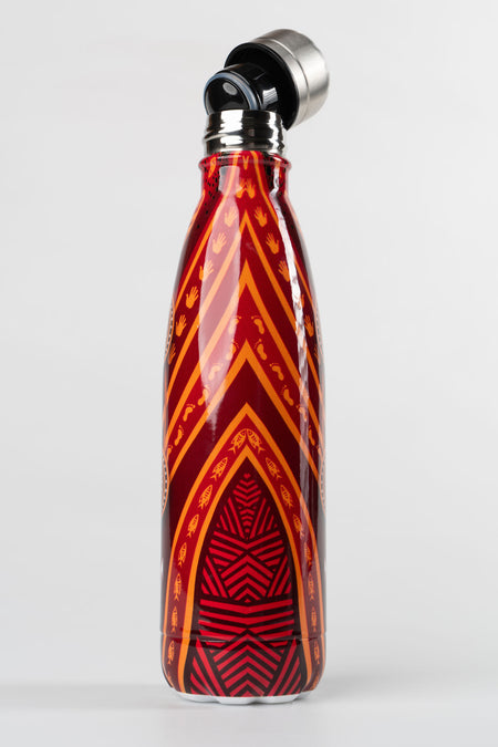 Maroon Warrior Vacuum Insulated Double Walled Stainless Steel Personalised Water Bottle