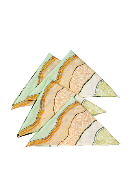 Coastal Yooroorroom (Scrub Country) Linen Blend Napkin (4 Pack)