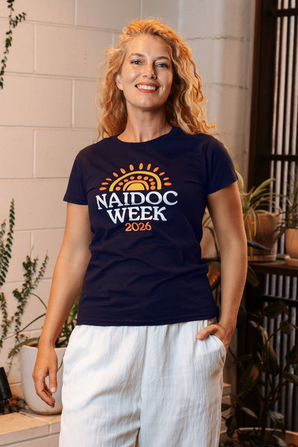 Core NAIDOC Week 2026 Navy Cotton Everyday Women's T-Shirt