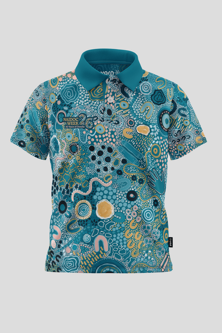 Moorditj Koorliny (Strong Journey) NAIDOC 2026 Kids Polo Shirt