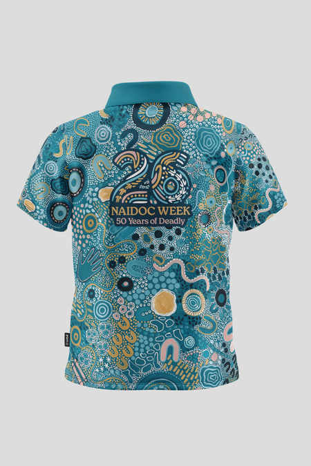 (Bulk) Moorditj Koorliny (Strong Journey) NAIDOC 2026 Kids Polo Shirt