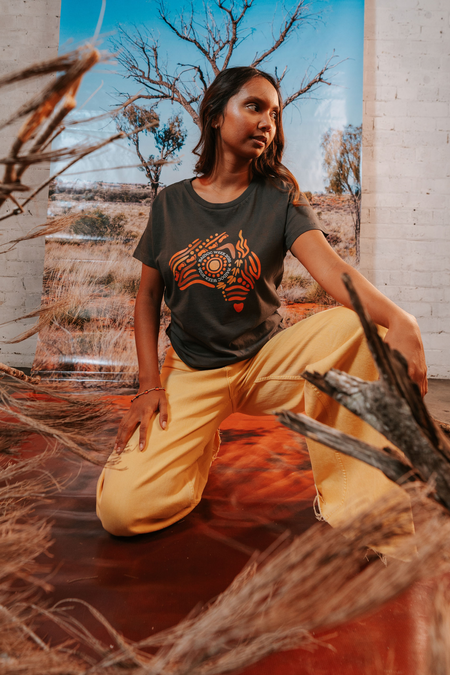 (Bulk) Australia NAIDOC Week 2026 Charcoal Cotton Everyday Women's T-Shirt