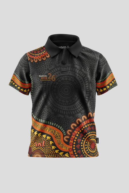50 Years of Deadly NAIDOC 2026 Kids Polo Shirt