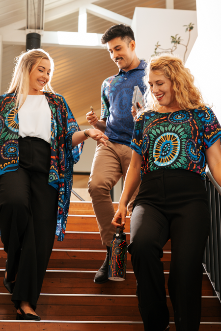 An Abundance Of Culture NAIDOC 2026 Bamboo (Simpson) Women's Fitted Polo Shirt