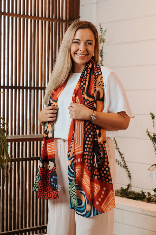 Gadi NAIDOC 2026 Rectangle Chiffon Scarf