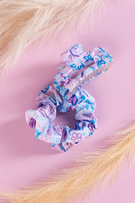 Mother Nature Scrunchie & Square Claw Clip