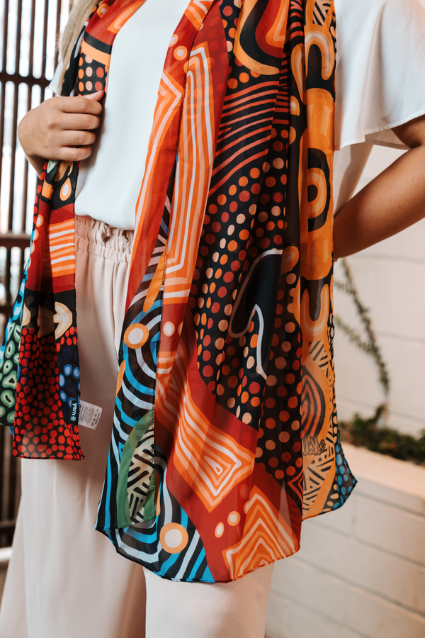Gadi NAIDOC 2026 Rectangle Chiffon Scarf