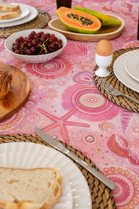 Salt & Soul Poly Cotton Tablecloth (240cm x 150cm)