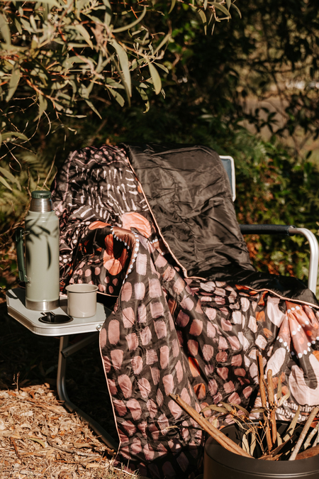 Gathering On Country Outdoor Puff Blanket