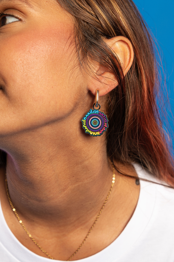 Pride Wrapped Hoop Earrings - Pride Worn Proudly