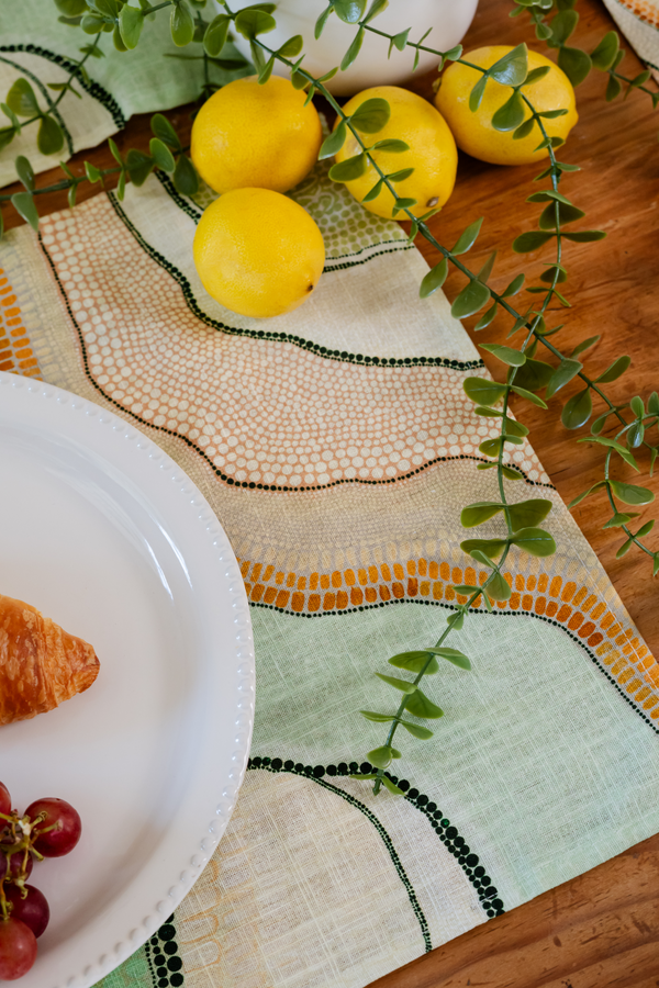 Coastal Yooroorroom (Scrub Country) Linen Blend Placemat (4 Pack)