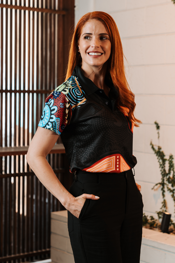 Gadi Essence NAIDOC 2026 Women's Fitted Polo Shirt