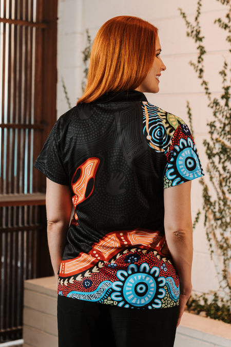 Gadi Essence NAIDOC 2026 Women's Fitted Polo Shirt