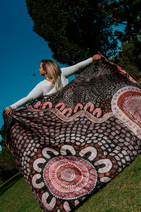Gathering On Country Outdoor Puff Blanket