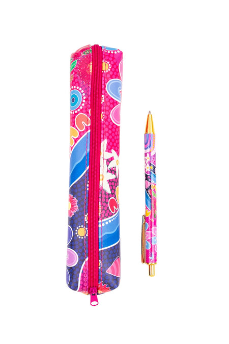 Thriving Together Small Rectangular Pencil Case with Pen