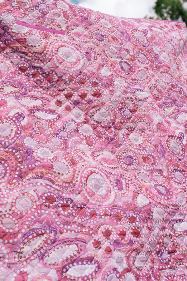 Ngurambang Ngarra XL Sand Free Premium Quilted Picnic Blanket (200cm x 200cm)