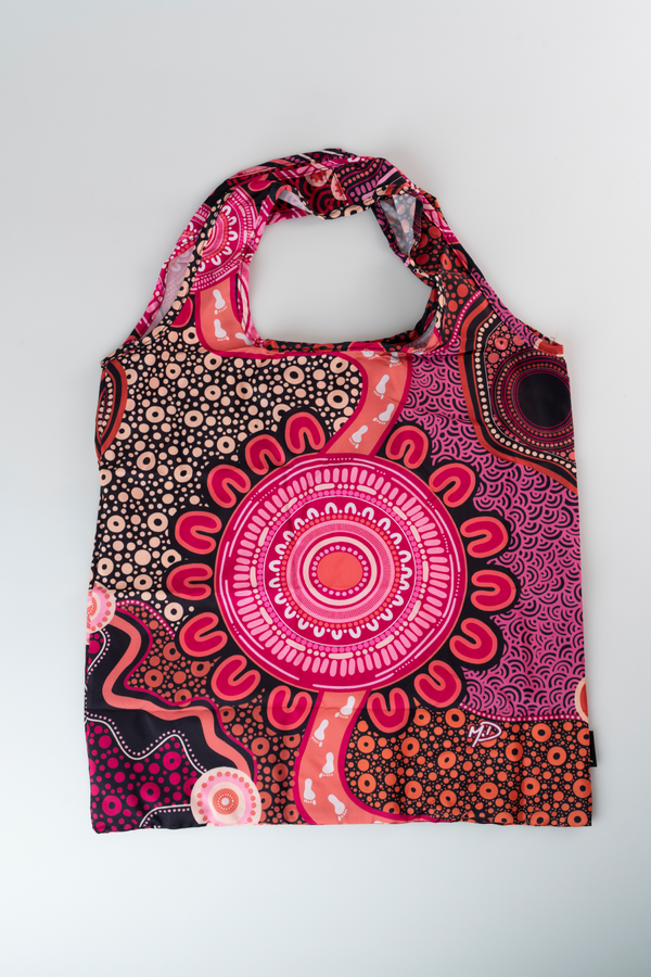 Celebration Through Generations NAIDOC 2026 rPET Reusable Fold-Up Shopping Bag
