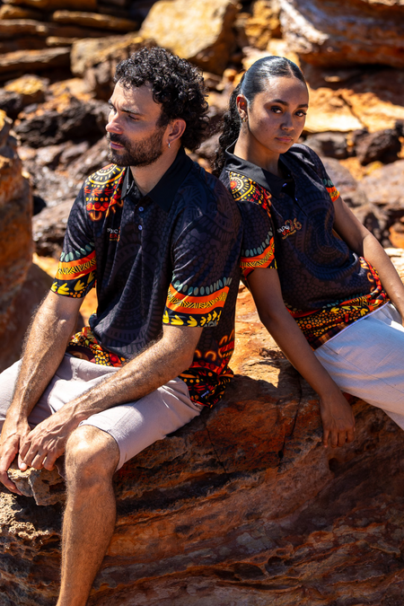 50 Years of Deadly NAIDOC 2026 Women's Fitted Polo Shirt
