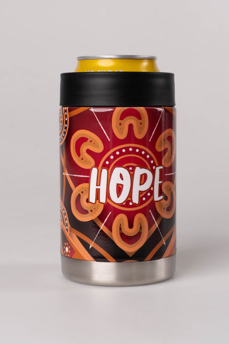 Maroon Warrior Insulated Stainless Steel Can Cooler