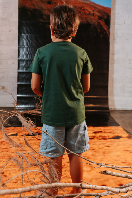 Australia NAIDOC Week 2026 Forest Green Cotton Premium Kids T-Shirt
