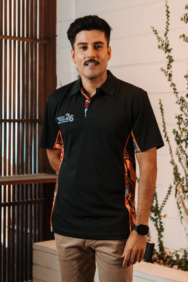 (Bulk) Gadi NAIDOC 2026 Bamboo (Simpson) Unisex Polo Shirt