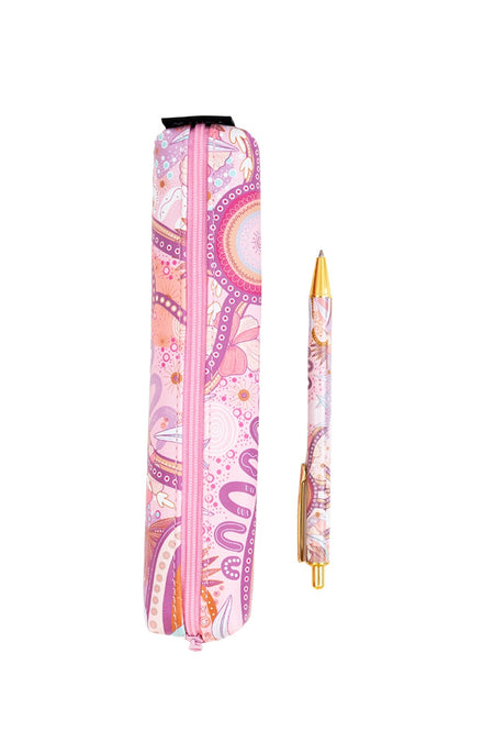 A Bright Future Small Rectangular Pencil Case with Pen