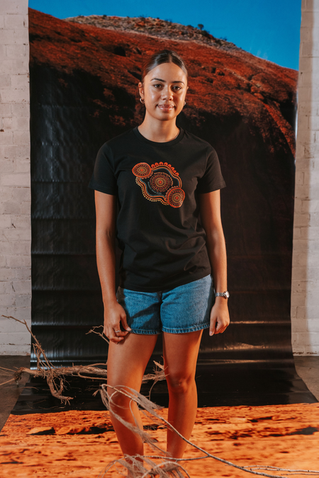 Standing Strong NAIDOC Week 2026 Black Cotton Premium Kids T-Shirt
