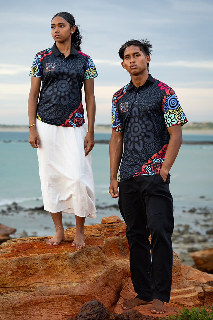 50 Years Of NAIDOC 2025 Women's Fitted Polo Shirt