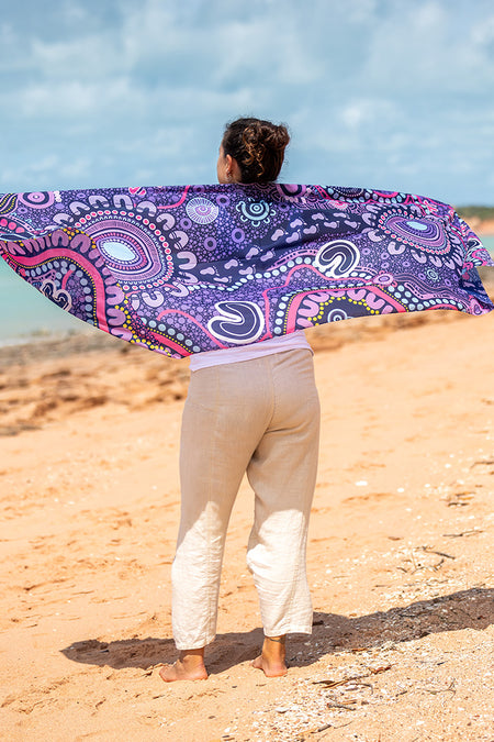 Muru To Our Biriwal (Pathway To Our Future) Rectangle Chiffon Scarf