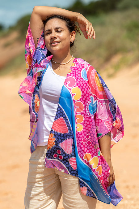 Thriving Together Chiffon Shawl