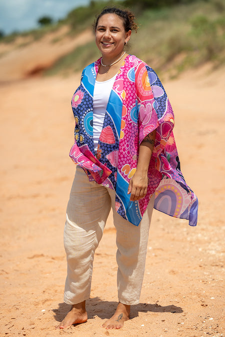 Thriving Together Chiffon Shawl