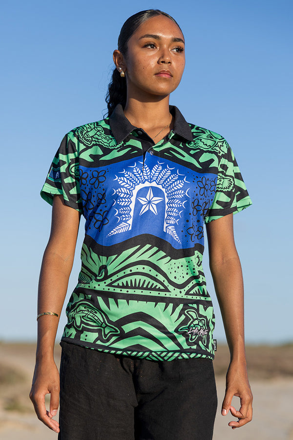 Winds Of Hope, Sea Of Glory Women's Fitted Polo Shirt