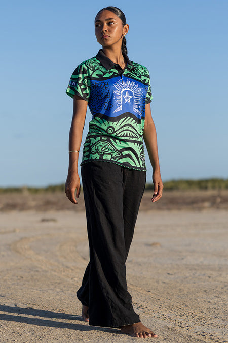 Winds Of Hope, Sea Of Glory Women's Fitted Polo Shirt