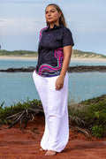 Muru To Our Biriwal (Pathway To Our Future) NAIDOC 2025 Essence Women's Fitted Polo Shirt