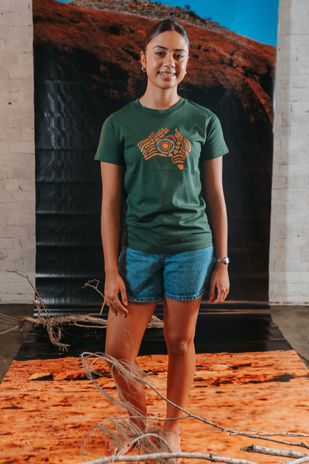 Australia NAIDOC Week 2026 Forest Green Cotton Premium Kids T-Shirt
