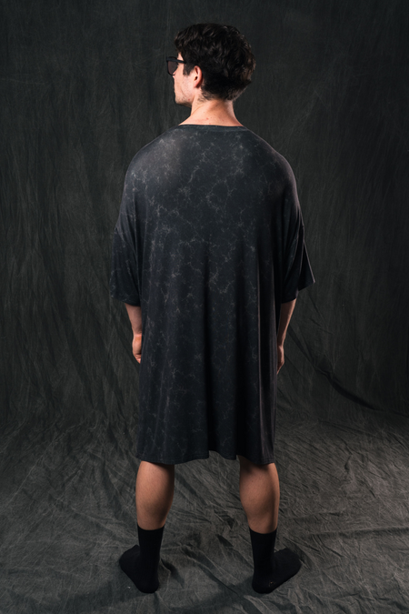 65,000 Years Strong Acid Wash Bamboo Oversized Sleep Tee