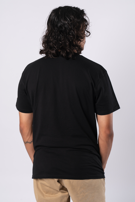 Warrior Spirit Black Cotton Crew Neck Mens T-Shirt