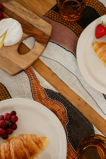 Nyarnakawum (Rivers) Linen Blend Placemat (4 Pack)