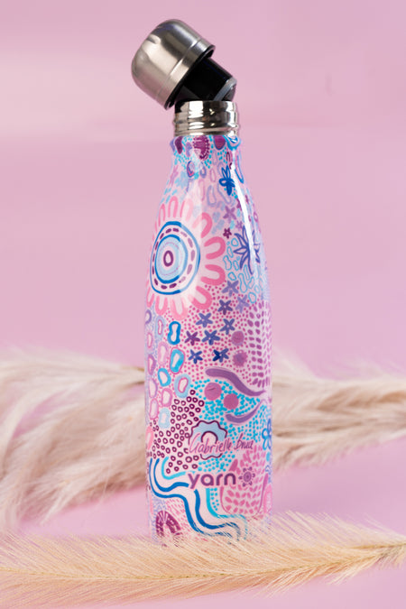 Mother Nature Vacuum Insulated Double Walled Stainless Steel Water Bottle