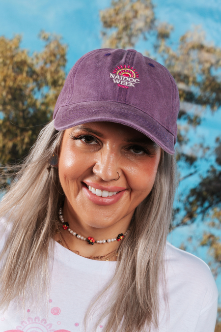 NAIDOC 2026 Icon Purple Vintage Washed Cap